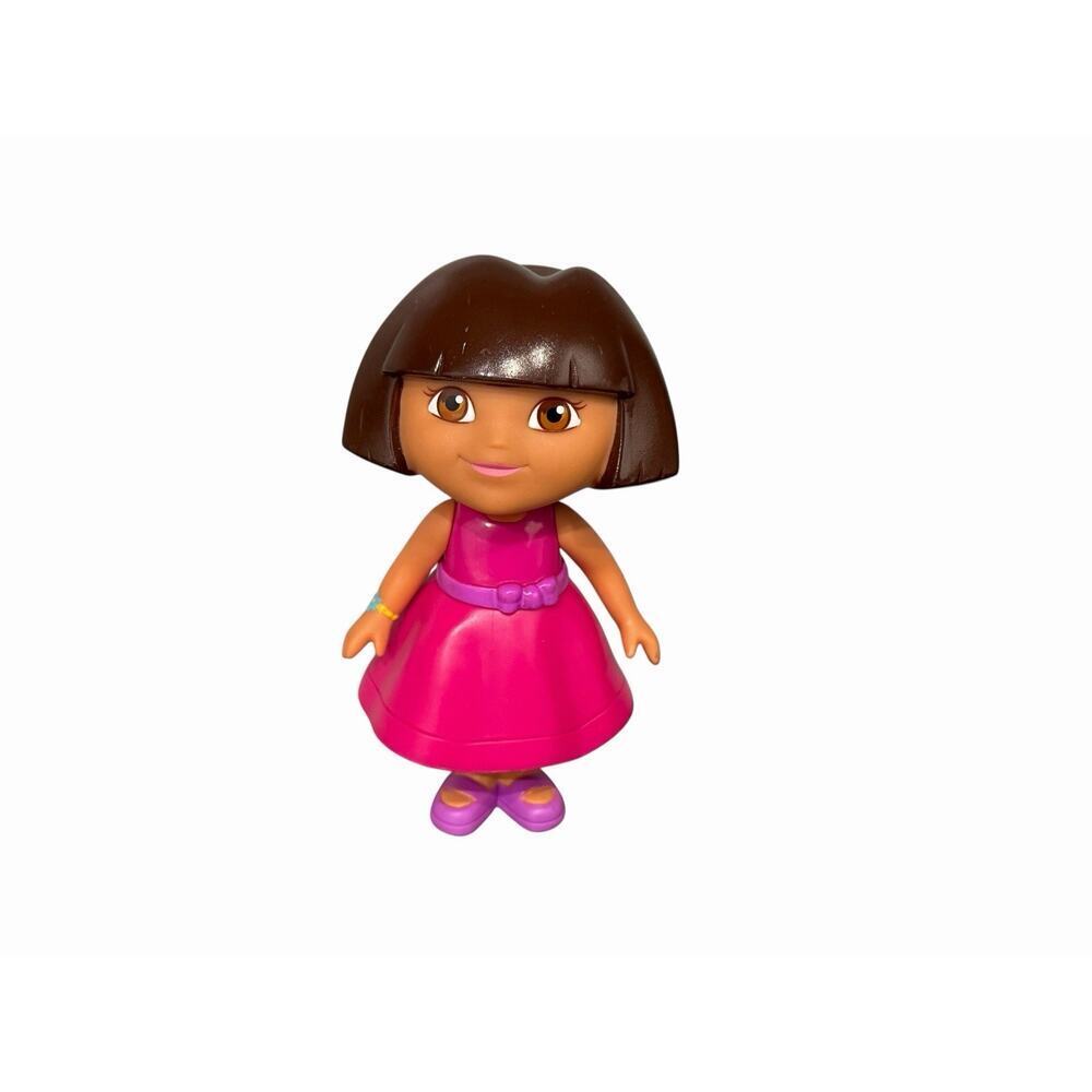 Dora The Explorer 5” Toy Figure Pink Holiday ‘Fiesta’ Dress Nickelodeon